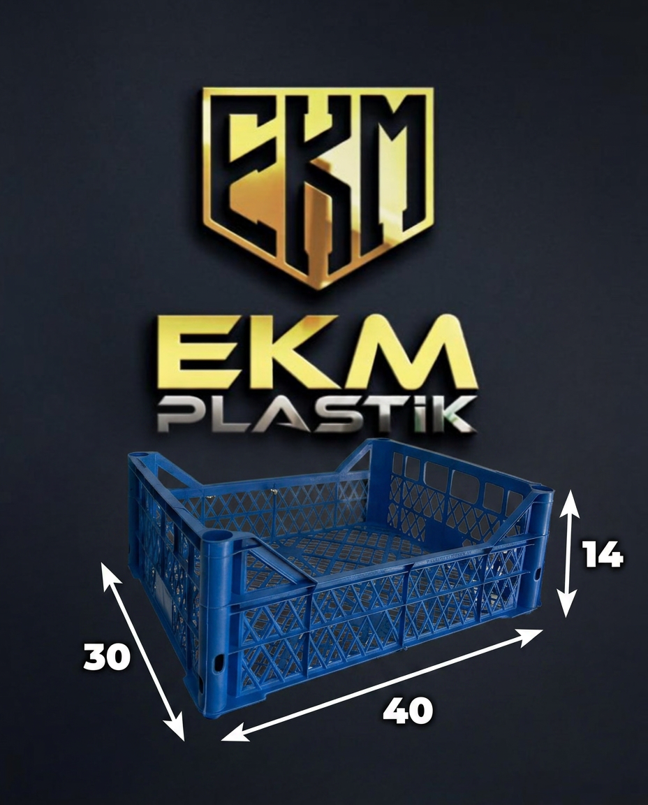 EKM Plastik 30x40 mavi narenciye kasası ölçüleri